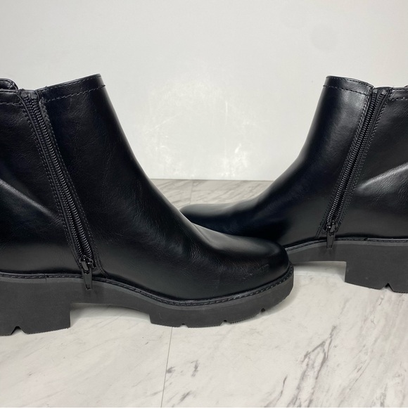 New! Naturalizer Cade Black Faux Leather Chelsea Bootie 8M - Picture 6 of 15
